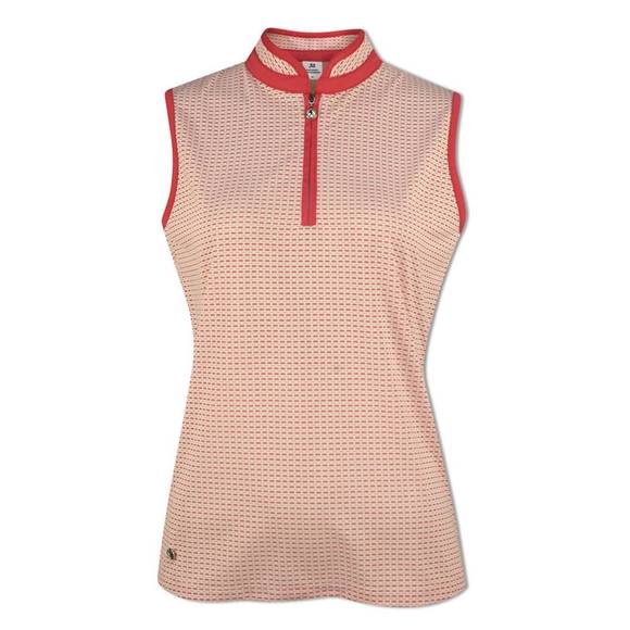 NEW DAILY SPORTS sleeveless polo shirt in watercolor - Picture 1 of 2